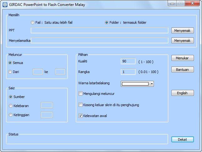 PowerPoint to Flash Converter in Malay