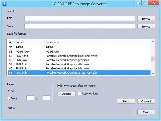 PDF to Image Converter in Windows-10-Aqua style